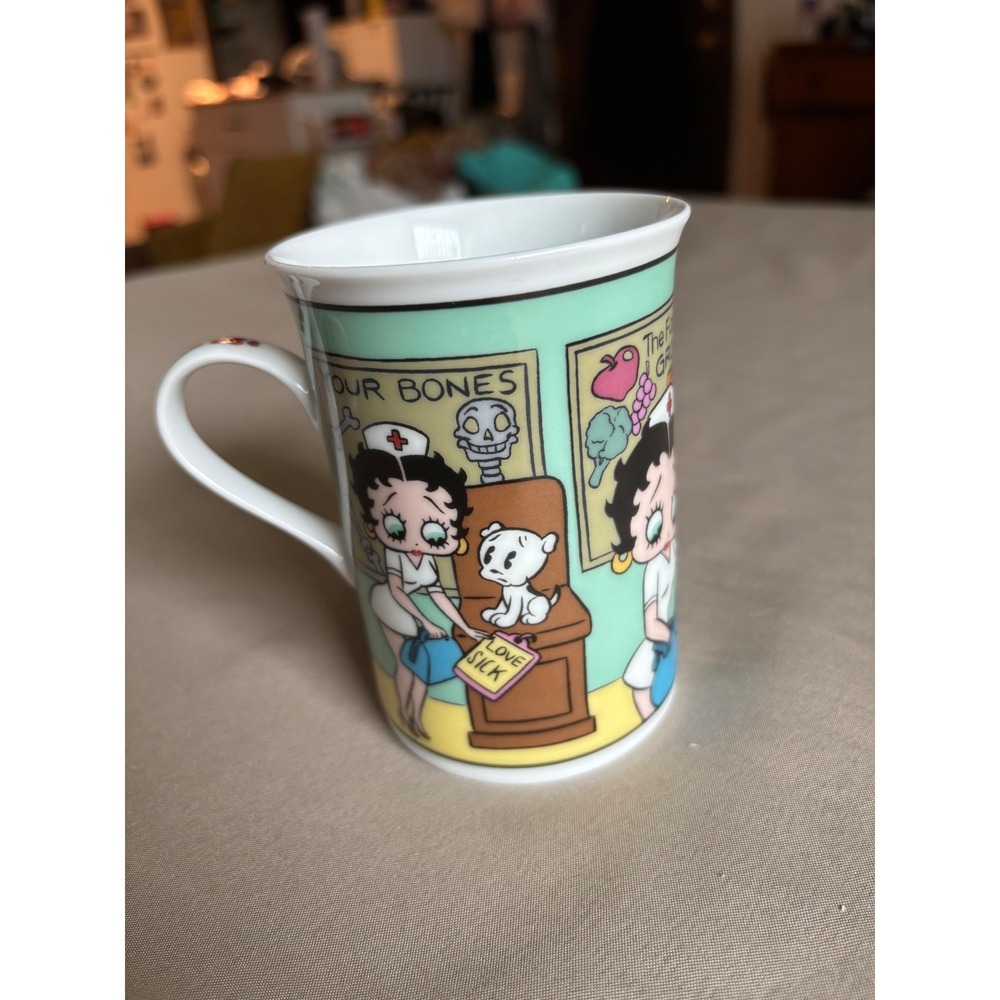 Betty Boop Nurse Betty Fine Porcelain Collector Mug Danbury Mint Cartoon Coffee